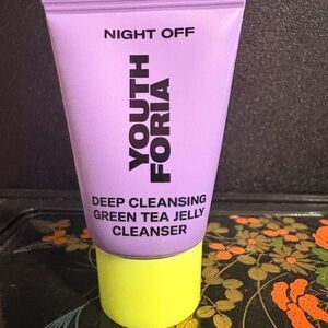 Youthforia Night Off Deep Cleansing Green Tea Jelly Cleanser - Purple & Yellow